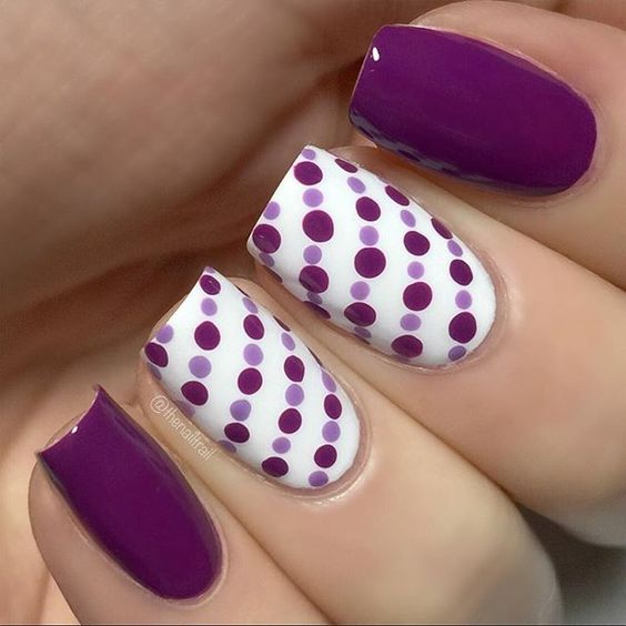 uñas color morado 50 estilos que te haran amar este color - Decoracion para  el hogar , Moda Y Belleza