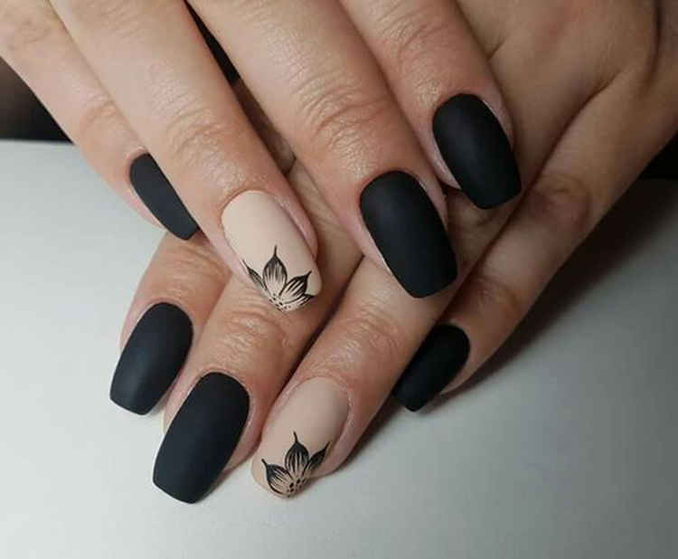 60+ uñas decoradas negras solo para amantes del negro - Decoracion para el  hogar , Moda Y Belleza