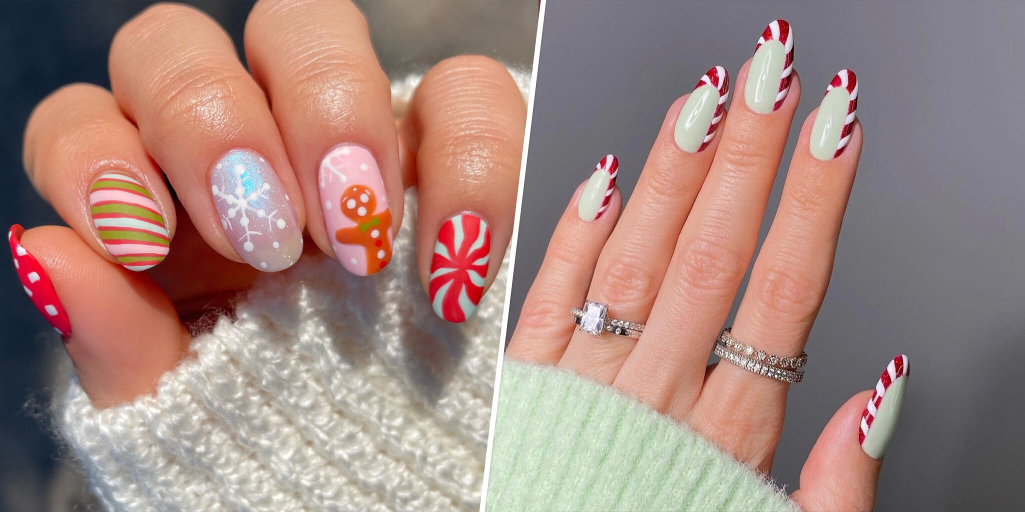 French Manicure with a Festive Twist: Christmas Nail Inspiration - wide 8